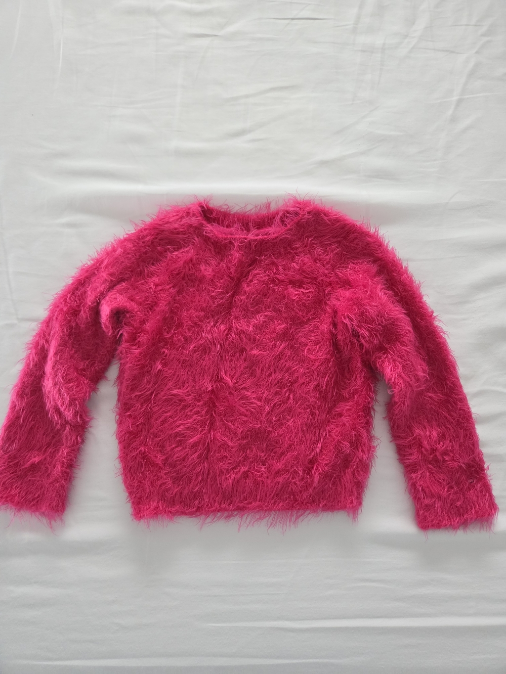 Tommy Hilfiger Toddler Pink Fuzzy Crewneck Sweater